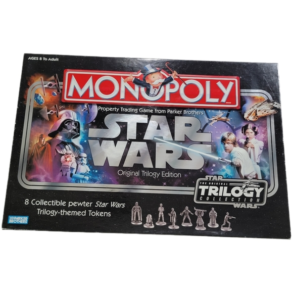 parker brothers Other - MONOPOLY Star Wars Original Trilogy Edition Board Game Used Complete